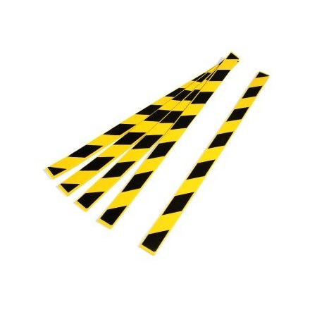 Atlas Kel-Cushion Protective Foam Strip 5 each/bag Black/Yellow 36" L x 2" W x .375" H, 5PK PLS1324-YB